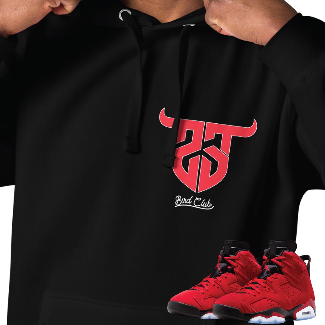 Retro 6 Toro Bravo 23 Hoodie - Sneaker Tees to match Air Jordan Sneakers