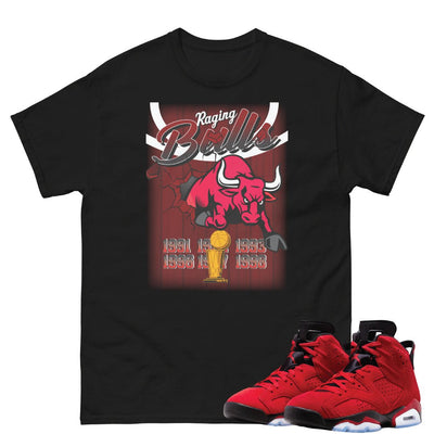 Retro 6 Toro Bravo Ragin' Bulls Shirt - Sneaker Tees to match Air Jordan Sneakers