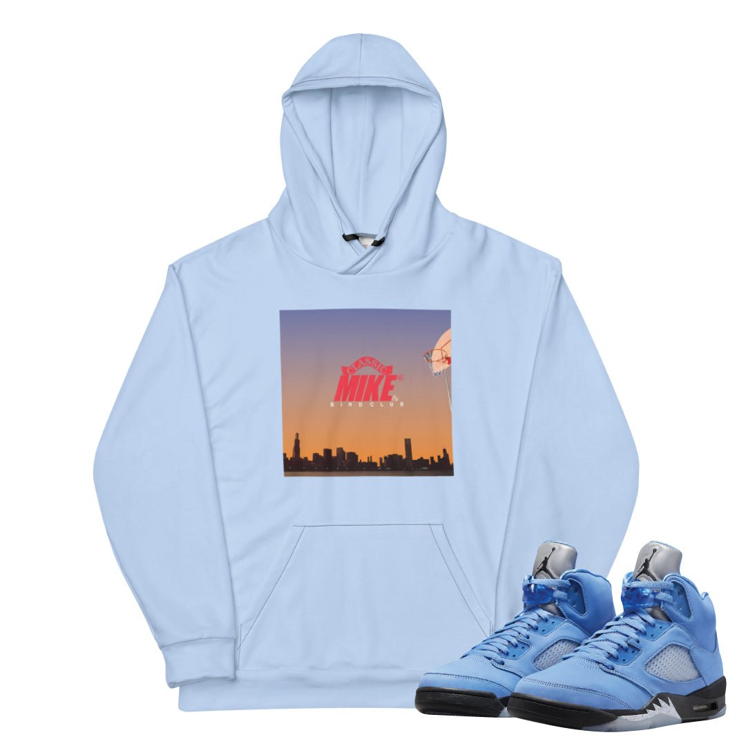 Retro 5 UNC Hoodie - Sneaker Tees to match Air Jordan Sneakers