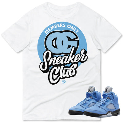 Retro 5 UNC OG Club Shirt - Sneaker Tees to match Air Jordan Sneakers