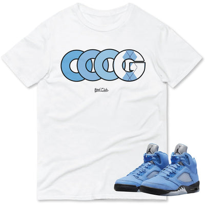 Retro 5 UNC TRIPLE OG Shirt - Sneaker Tees to match Air Jordan Sneakers