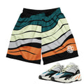 WAVE RUNNER 700 WAVY MESH SHORTS - Sneaker Tees to match Air Jordan Sneakers
