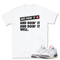 Retro 3 "White Cement" Reimagined Shirt - Sneaker Tees to match Air Jordan Sneakers