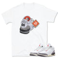 Retro 3 "White Cement" Reimagined Shirt - Sneaker Tees to match Air Jordan Sneakers