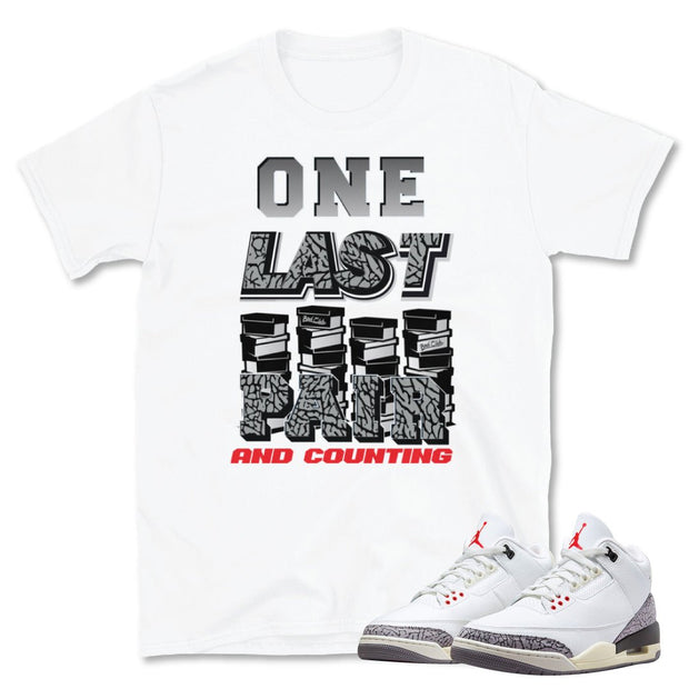 Retro 3 "White Cement" Reimagined Shirt - Sneaker Tees to match Air Jordan Sneakers