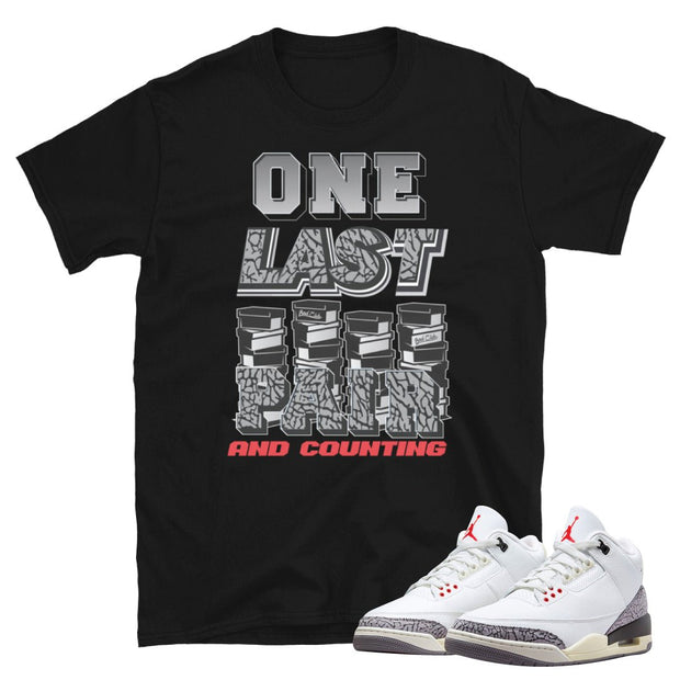 Retro 3 "White Cement" Reimagined Shirt - Sneaker Tees to match Air Jordan Sneakers