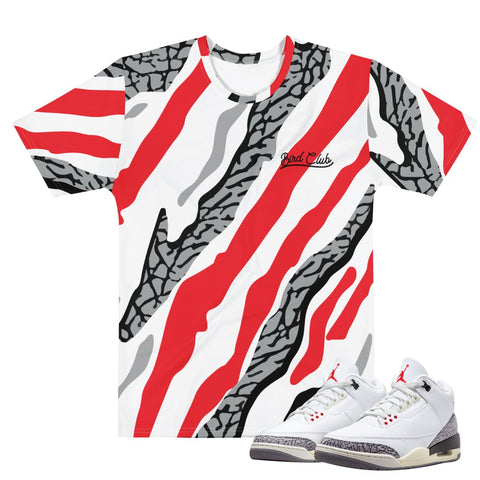 Retro 3 White Cement Reimagined shirt - Sneaker Tees to match Air Jordan Sneakers