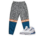 Retro 3 Wizards PE Track Pants - Sneaker Tees to match Air Jordan Sneakers