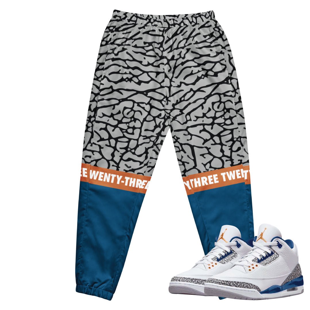 Retro 3 Wizards PE Track Pants - Sneaker Tees to match Air Jordan Sneakers