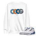 Retro 3 Wizards PE Sweatshirt - Sneaker Tees to match Air Jordan Sneakers