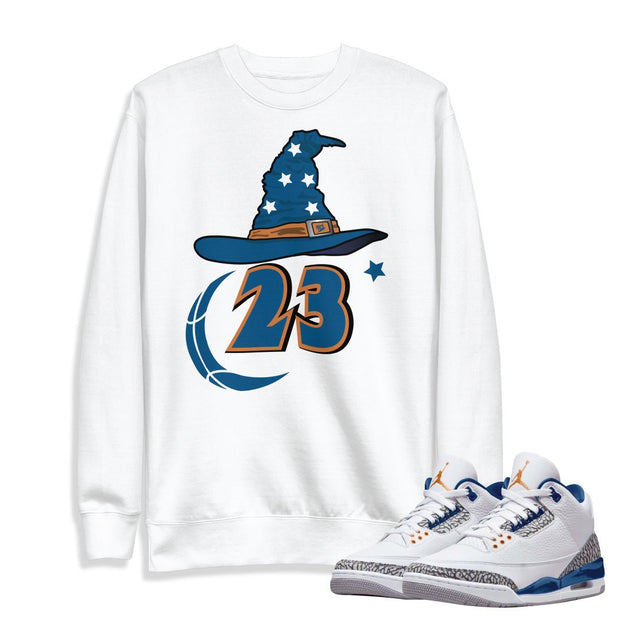 Retro 3 Wizards PE Sweatshirt - Sneaker Tees to match Air Jordan Sneakers