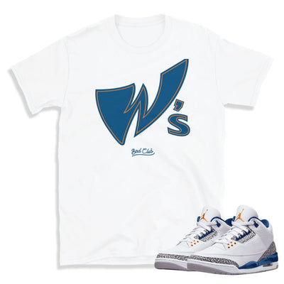 Retro 3 Wizards Winners Shirt - Sneaker Tees to match Air Jordan Sneakers
