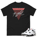 Retro 4 White Cement "Fight the Power" Shirt