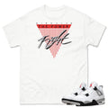 Retro 4 White Cement "Fight the Power" Shirt