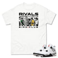 Retro 4 White Cement Rivals Shirt