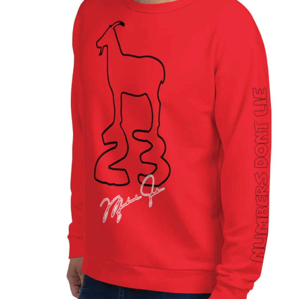 Goat 23 Stats Sweatshirt - Sneaker Tees to match Air Jordan Sneakers