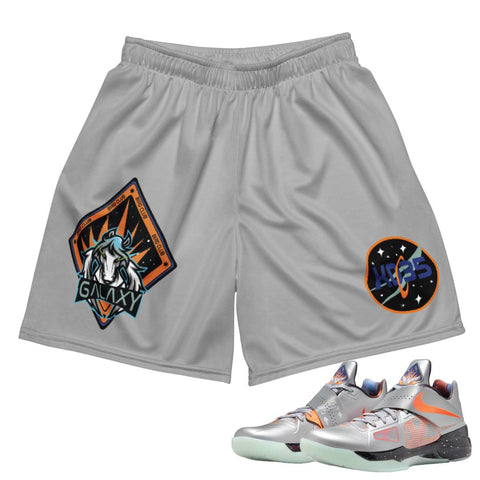 KD 4 Galaxy Mesh Basketball Shorts - Sneaker Tees to match Air Jordan Sneakers