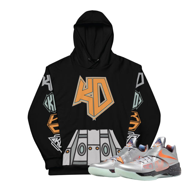 KD 4 Galaxy Logo "Spaceship"Hoodie - Sneaker Tees to match Air Jordan Sneakers
