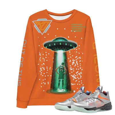 KD 4 Galaxy UFO Sweatshirt - Sneaker Tees to match Air Jordan Sneakers