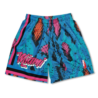 Miami Magic City Basketball Mesh Shorts - Sneaker Tees to match Air Jordan Sneakers