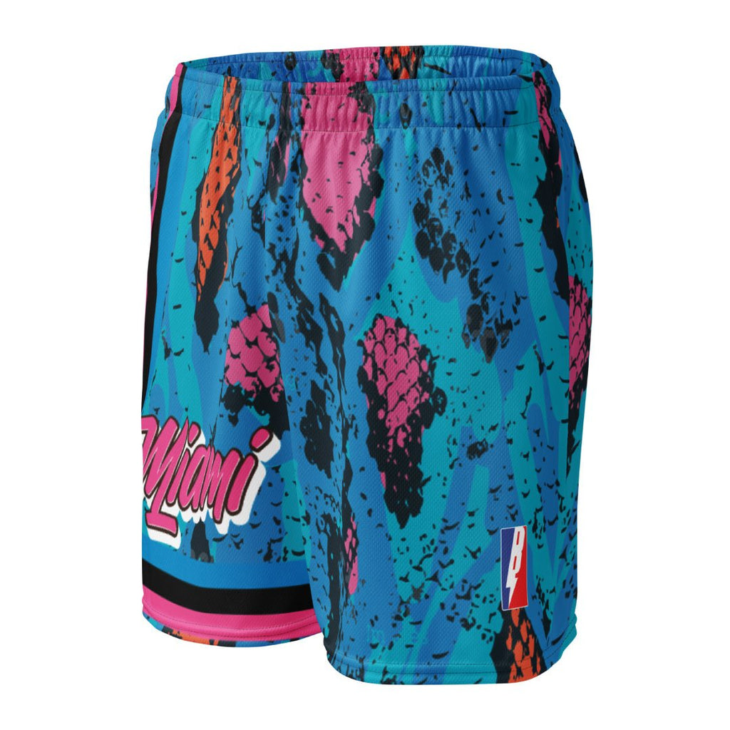 Miami Magic City Basketball Mesh Shorts - Sneaker Tees to match Air Jordan Sneakers