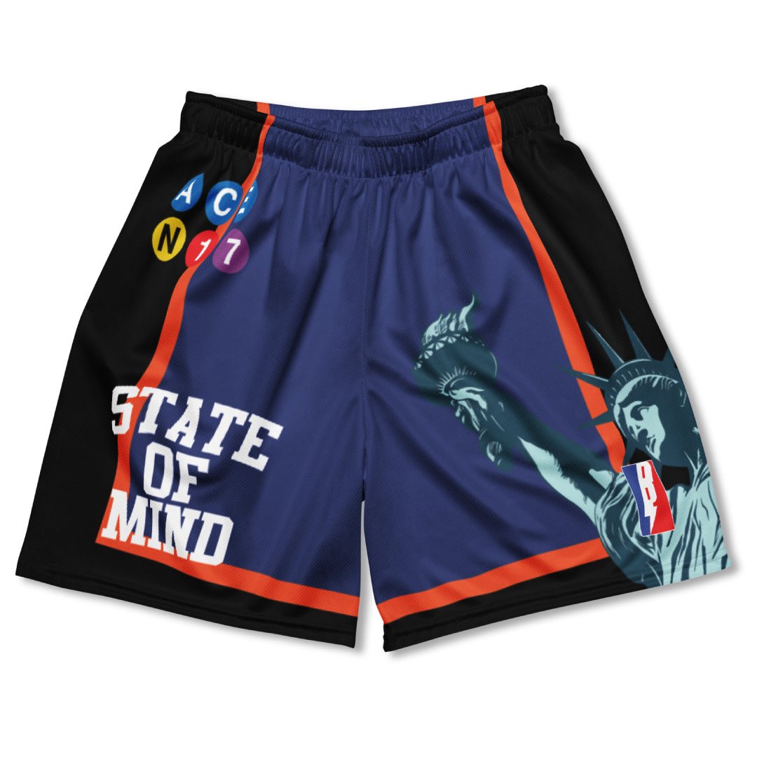New York State of Mind Basketball Mesh Shorts - Sneaker Tees to match Air Jordan Sneakers