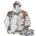 Retro 6 Low PSG Cement Grey Camo Hoodie - Sneaker Tees to match Air Jordan Sneakers