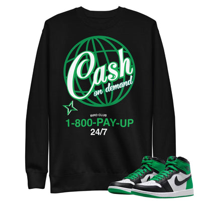 Retro 1 Lucky Green COD Sweatshirt - Sneaker Tees to match Air Jordan Sneakers