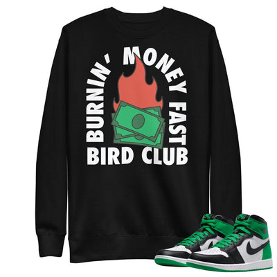 Retro 1 Lucky Green B.M.F. Sweatshirt - Sneaker Tees to match Air Jordan Sneakers