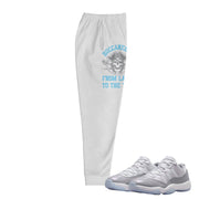 Retro 11 Low Cement Grey Varsity Joggers - Sneaker Tees to match Air Jordan Sneakers