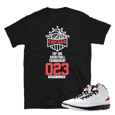 Retro 2 "Chicago" Tournament Shirt - Sneaker Tees to match Air Jordan Sneakers