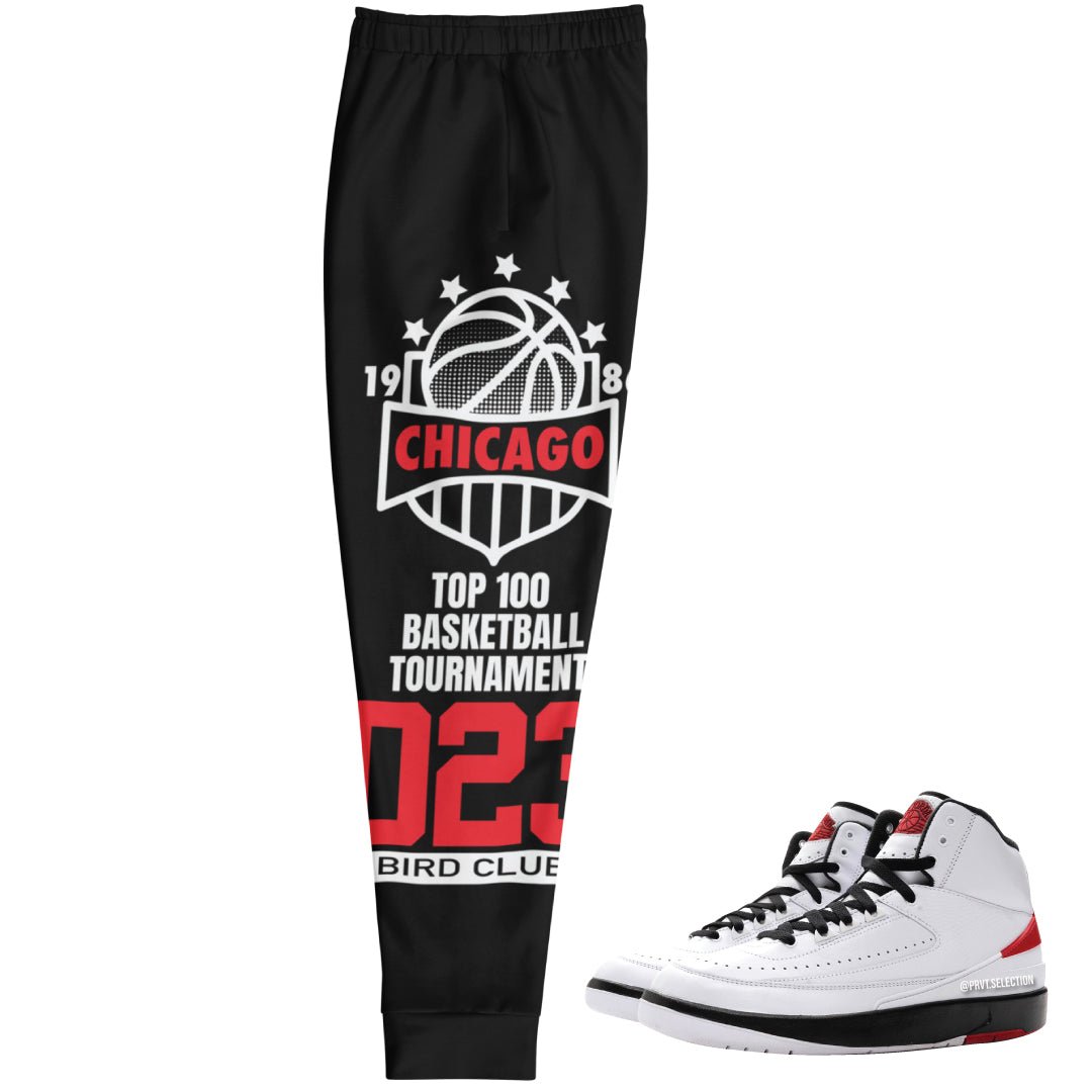 Retro 2 "Chicago" Tournament Joggers - Sneaker Tees to match Air Jordan Sneakers