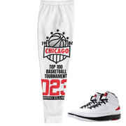 Retro 2 "Chicago" Tournament Joggers - Sneaker Tees to match Air Jordan Sneakers