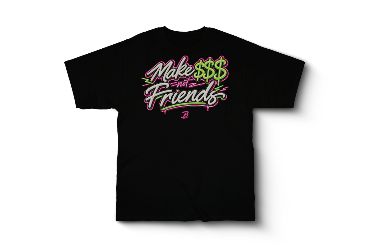 RETRO 7 TENNIS DAY MAKE MONEY NOT FRIENDS SHIRT