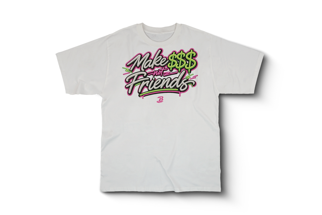 RETRO 7 TENNIS DAY MAKE MONEY NOT FRIENDS SHIRT