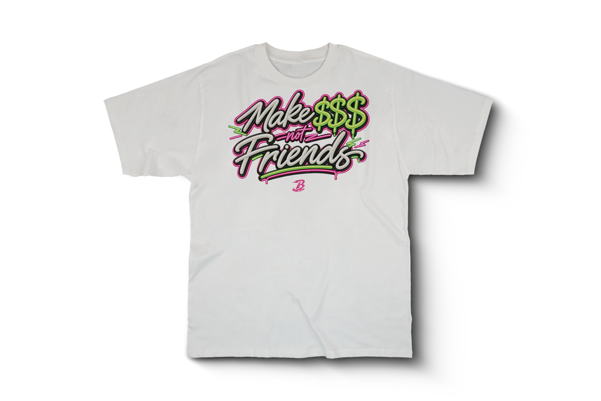 RETRO 7 TENNIS DAY MAKE MONEY NOT FRIENDS SHIRT