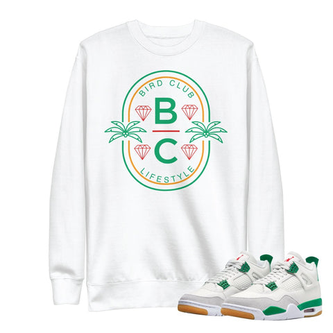 Retro 4 SB Pine Green Sweatshirt - Sneaker Tees to match Air Jordan Sneakers