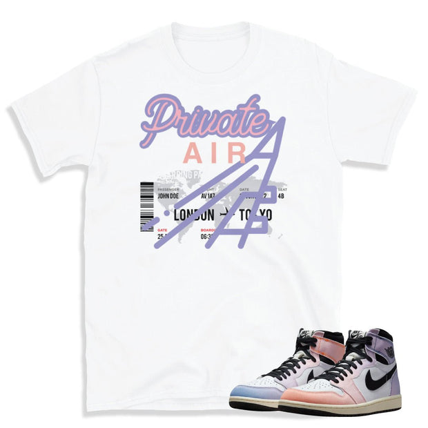 Retro 1 Skyline Private Flight Shirt - Sneaker Tees to match Air Jordan Sneakers