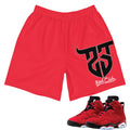 Retro 6 Toro Bravo Shorts - Sneaker Tees to match Air Jordan Sneakers
