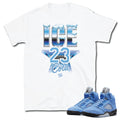 Retro 5 UNC Shirt - Sneaker Tees to match Air Jordan Sneakers