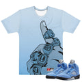 Retro 5 UNC Shirt - Sneaker Tees to match Air Jordan Sneakers
