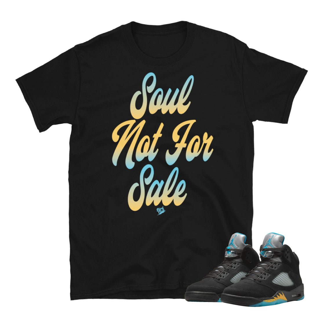 Retro 5 Aqua Shirt - Sneaker Tees to match Air Jordan Sneakers