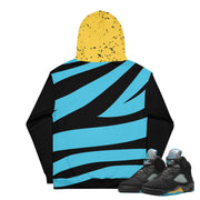 Retro 5 Aqua Hoodie - Sneaker Tees to match Air Jordan Sneakers