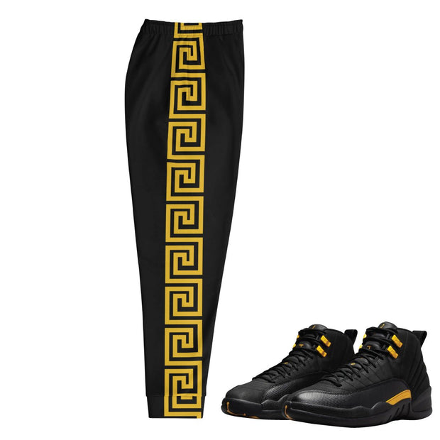 Retro 12 Black Taxi Joggers - Sneaker Tees to match Air Jordan Sneakers