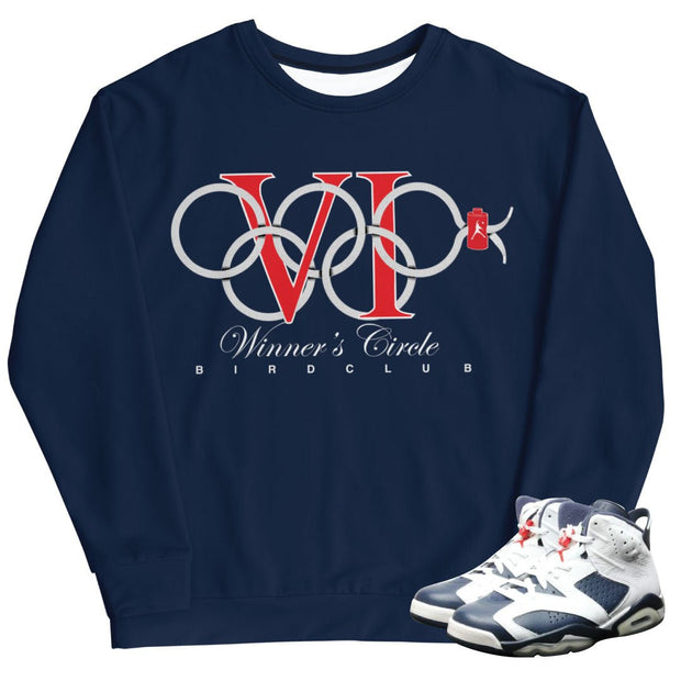 Retro 6 Olympic Shoelace Rings Sweater