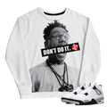 Retro 4 White Cement Buggin' Sweatshirt