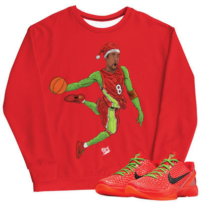 Kobe 6 Protro Reverse Grinch "Dunk" Sweatshirt - Sneaker Tees to match Air Jordan Sneakers
