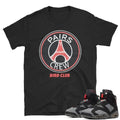 RETRO 6 PSG MATCHING SHIRT - Sneaker Tees to match Air Jordan Sneakers
