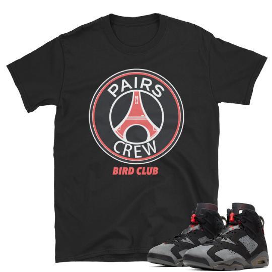 RETRO 6 PSG MATCHING SHIRT - Sneaker Tees to match Air Jordan Sneakers