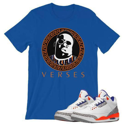 Retro 3 Knicks Sneaker Tees - Sneaker Tees to match Air Jordan Sneakers